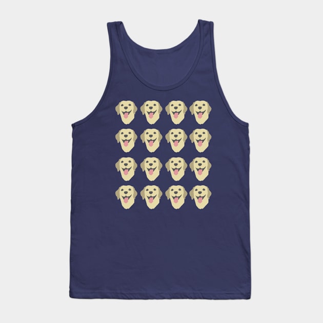 Happy Labrador Retriever Tank Top by gloomboom